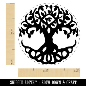 Tree of Life Self-Inking Rubber Stamp for Stamping Crafting Planners
