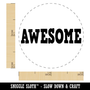 Awesome Fun Text Teacher Self-Inking Rubber Stamp for Stamping Crafting Planners