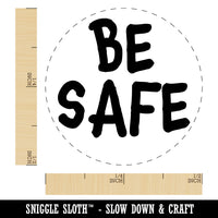 Be Safe Fun Text Self-Inking Rubber Stamp for Stamping Crafting Planners