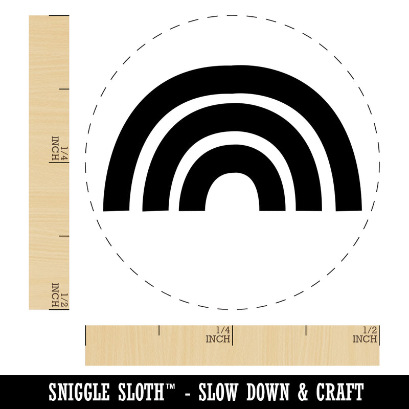 Rainbow Fun Doodle Self-Inking Rubber Stamp for Stamping Crafting Planners