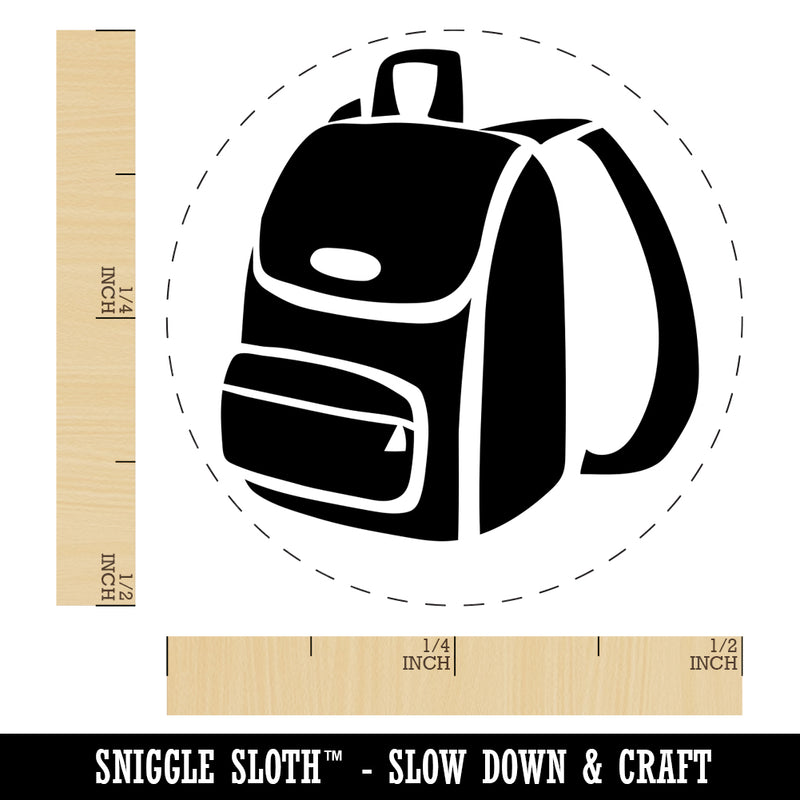 Backpack Icon School and Travel Self-Inking Rubber Stamp for Stamping Crafting Planners