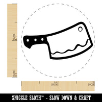 Butcher's Meat Cleaver Self-Inking Rubber Stamp for Stamping Crafting Planners