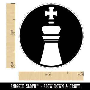 Chess Piece White King Self-Inking Rubber Stamp for Stamping Crafting Planners