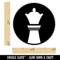 Chess Piece White Queen Self-Inking Rubber Stamp for Stamping Crafting Planners