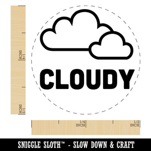 Cloudy Cloud Weather Day Planner Self-Inking Rubber Stamp for Stamping Crafting Planners