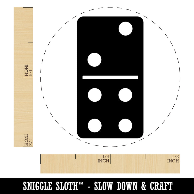 Dominoes Game Tile Self-Inking Rubber Stamp for Stamping Crafting Planners