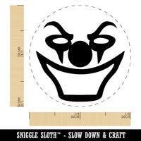 Evil Clown Face Self-Inking Rubber Stamp for Stamping Crafting Planners