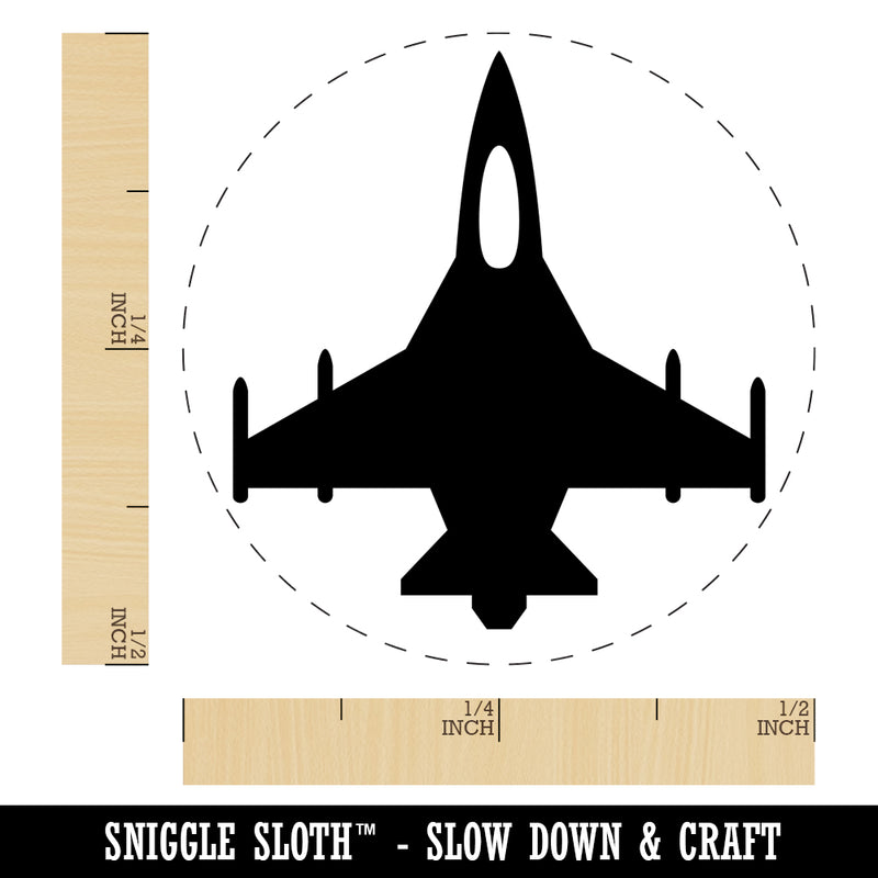 Fighter Jet Military Airplane Self-Inking Rubber Stamp for Stamping Crafting Planners