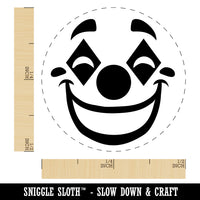 Happy Clown Face Self-Inking Rubber Stamp for Stamping Crafting Planners