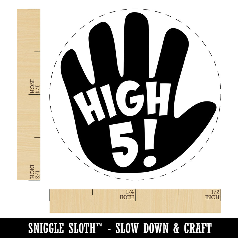 High 5 Hand Gesture Congrats Self-Inking Rubber Stamp for Stamping Crafting Planners