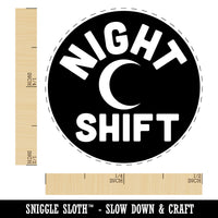 Night Shift Planning Self-Inking Rubber Stamp for Stamping Crafting Planners