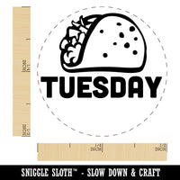 Taco Tuesday Self-Inking Rubber Stamp for Stamping Crafting Planners