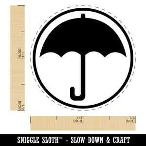 Umbrella Keep Dry Icon Self-Inking Rubber Stamp for Stamping Crafting Planners