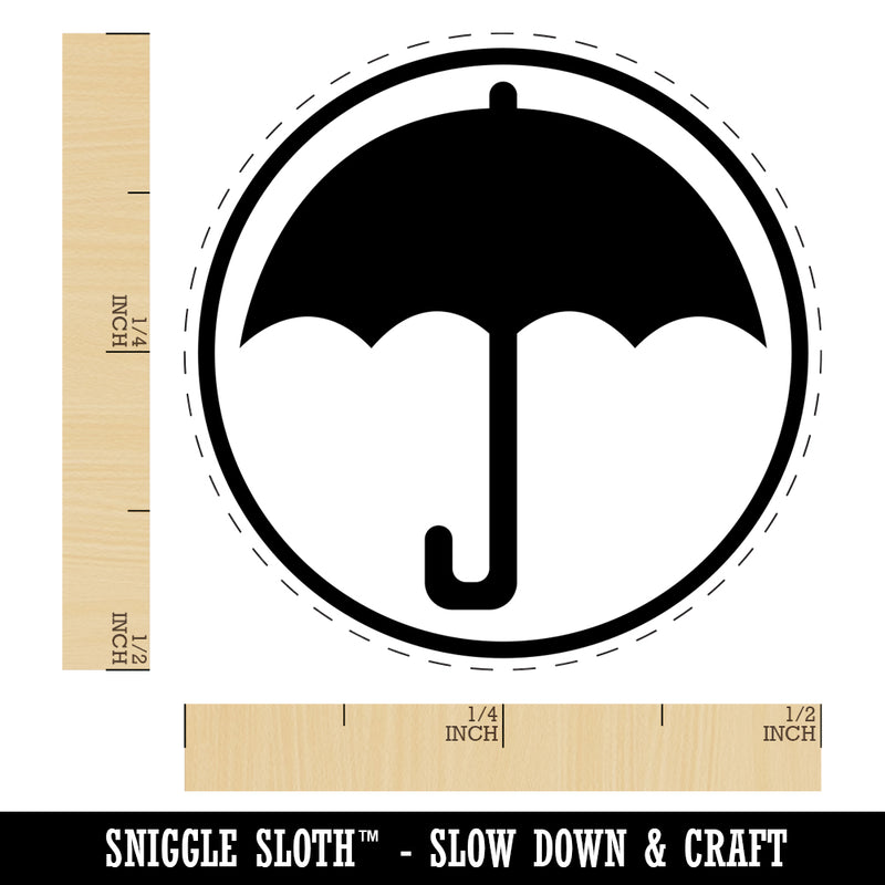 Umbrella Keep Dry Icon Self-Inking Rubber Stamp for Stamping Crafting Planners