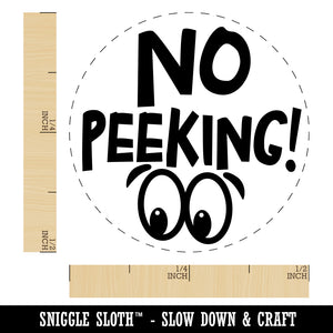 No Peeking Surprise Present Gift Christmas Self-Inking Rubber Stamp for Stamping Crafting Planners