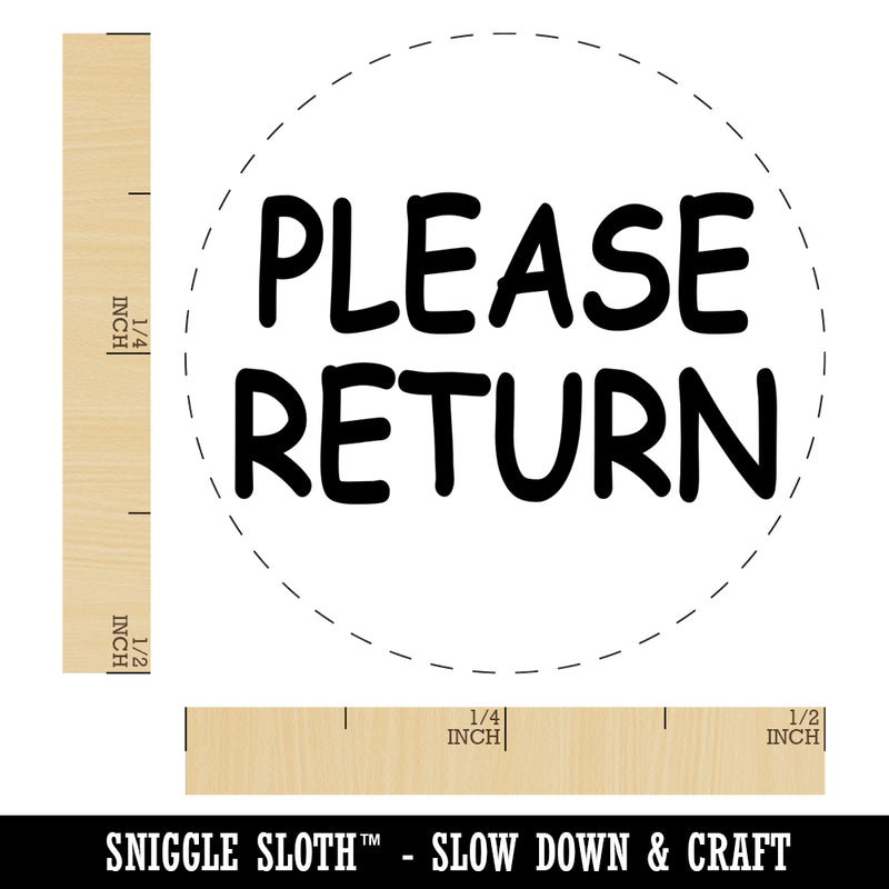Please Return Self-Inking Rubber Stamp for Stamping Crafting Planners