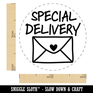 Special Delivery Envelope Self-Inking Rubber Stamp for Stamping Crafting Planners
