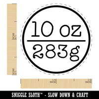 10 oz 283g Ounce Grams Weight Label Self-Inking Rubber Stamp for Stamping Crafting Planners
