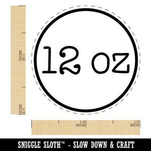12 oz Ounce Weight Label Self-Inking Rubber Stamp for Stamping Crafting Planners