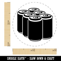 Beer Soda Drink Six Pack Self-Inking Rubber Stamp for Stamping Crafting Planners