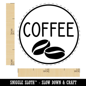 Coffee Text with Image Flavor Scent Self-Inking Rubber Stamp for Stamping Crafting Planners