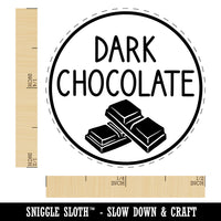 Dark Chocolate Text with Image Flavor Scent Self-Inking Rubber Stamp for Stamping Crafting Planners
