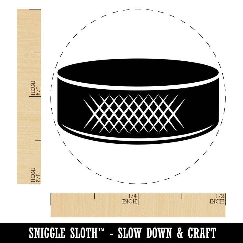 Detailed Ice Hockey Puck Sport Self-Inking Rubber Stamp for Stamping Crafting Planners