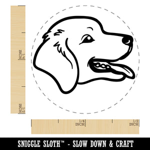 Golden Retriever Head Self-Inking Rubber Stamp for Stamping Crafting Planners
