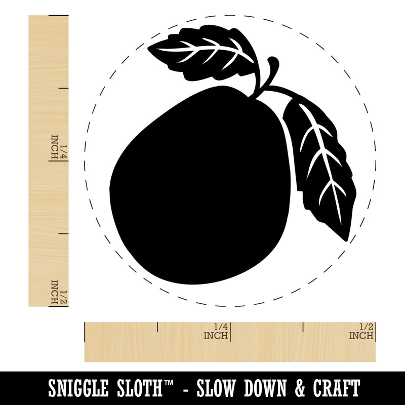 Guava Fruit Solid Self-Inking Rubber Stamp for Stamping Crafting Planners
