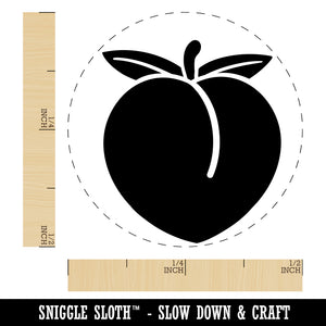 Plump Peach Solid Self-Inking Rubber Stamp for Stamping Crafting Planners