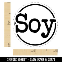 Soy Typewriter Font Self-Inking Rubber Stamp for Stamping Crafting Planners