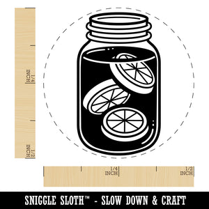 Sun Tea in a Mason Jar Self-Inking Rubber Stamp for Stamping Crafting Planners