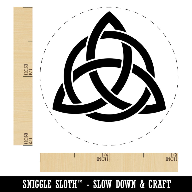 Celtic Triquetra Knot Silhouette Self-Inking Rubber Stamp for Stamping Crafting Planners