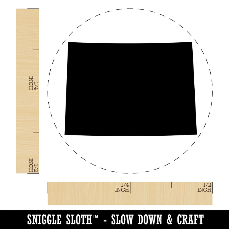 Colorado State Silhouette Self-Inking Rubber Stamp for Stamping Crafting Planners