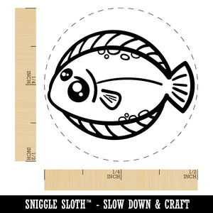 Kawaii Dab Fish Self-Inking Rubber Stamp for Stamping Crafting Planners