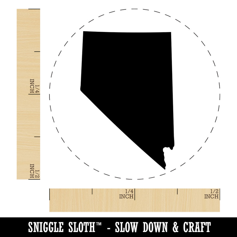 Nevada State Silhouette Self-Inking Rubber Stamp for Stamping Crafting Planners