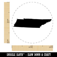 Tennessee State Silhouette Self-Inking Rubber Stamp for Stamping Crafting Planners