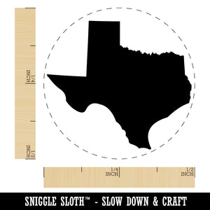 Texas State Silhouette Self-Inking Rubber Stamp for Stamping Crafting Planners