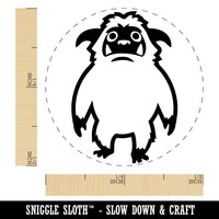 Abominable Snowman Yeti Monster Self-Inking Rubber Stamp for Stamping Crafting Planners