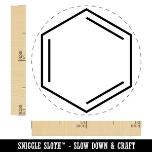 Benzene Ring for Organic Chemistry Science Self-Inking Rubber Stamp for Stamping Crafting Planners