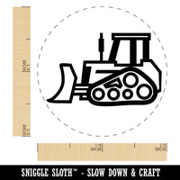 Bulldozer Dozer Construction Vehicle Self-Inking Rubber Stamp for Stamping Crafting Planners