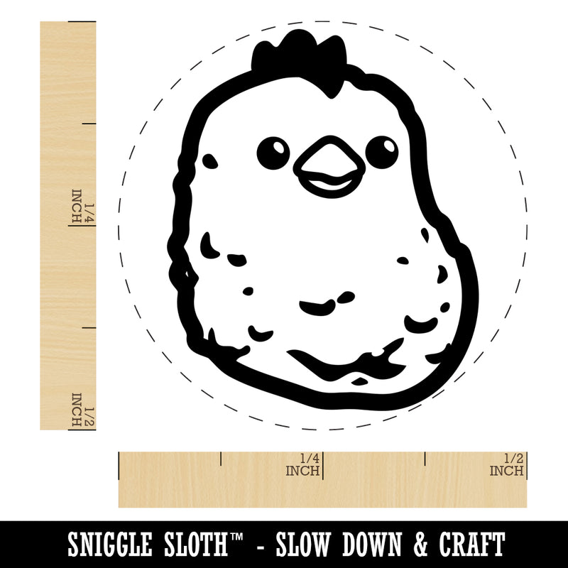 Cute Chicken Nugget Self-Inking Rubber Stamp for Stamping Crafting Planners