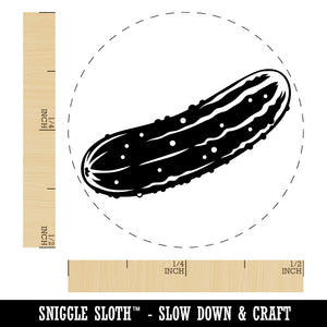 Dill Pickle Cucumber Self-Inking Rubber Stamp for Stamping Crafting Planners