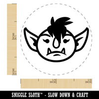 Goblin Female Character Face Self-Inking Rubber Stamp for Stamping Crafting Planners