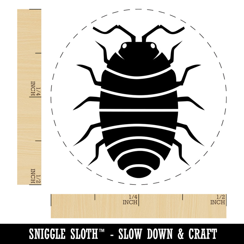 Isopod Pill Bug Woodlouse Self-Inking Rubber Stamp for Stamping Crafting Planners