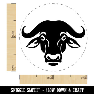 Water Cape Buffalo Bison Ox Self-Inking Rubber Stamp for Stamping Crafting Planners