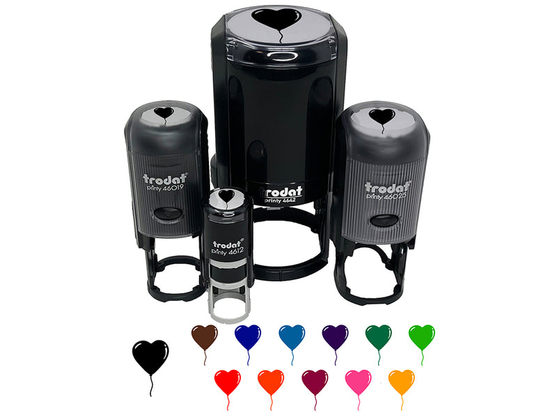 Heart Balloon Valentine's Day Self-Inking Rubber Stamp for Stamping Crafting Planners
