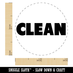 Clean Bold Text Self-Inking Rubber Stamp for Stamping Crafting Planners