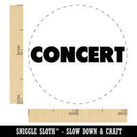 Concert Bold Text Self-Inking Rubber Stamp for Stamping Crafting Planners