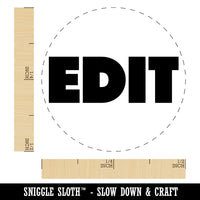 Edit Bold Text Teacher School Self-Inking Rubber Stamp for Stamping Crafting Planners